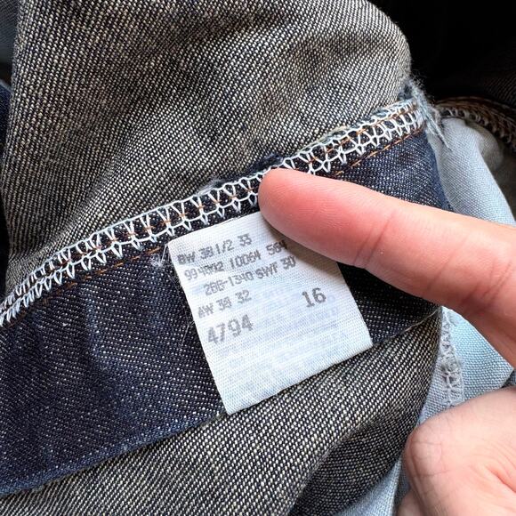 Crazy Vintage Buddy Lee Cant Bust Em Cinch Back Jeans - Picture 8 of 8